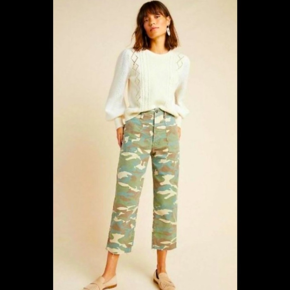 MOTHER.  THE PATCH POCKET PRIVATE ANKLE FRAY